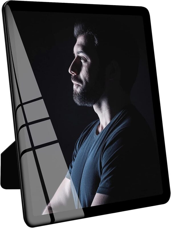8x10 Black Picture Frame - Real Glass, Vertical & Horizontal, Gift for Men, Boyfriend, Dad, Boss