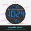 Digital LED Wall Clock – Large Display, Auto Brightness, Silent & Modern - Image 2