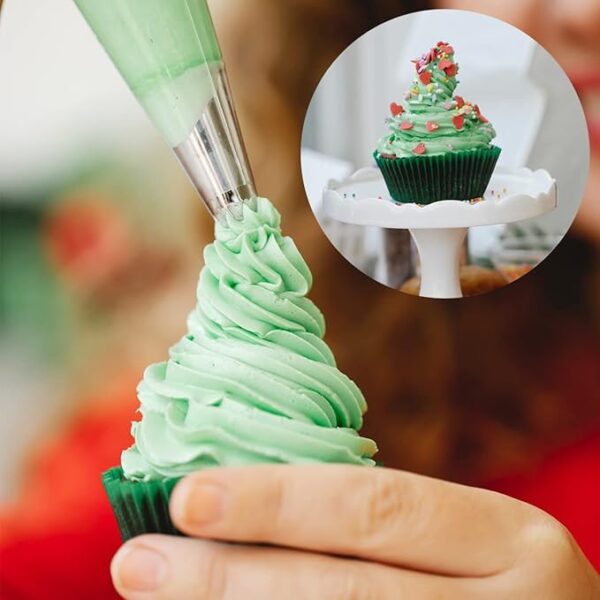 24-Piece Piping Tips Set with Storage Box for Cake Decorating