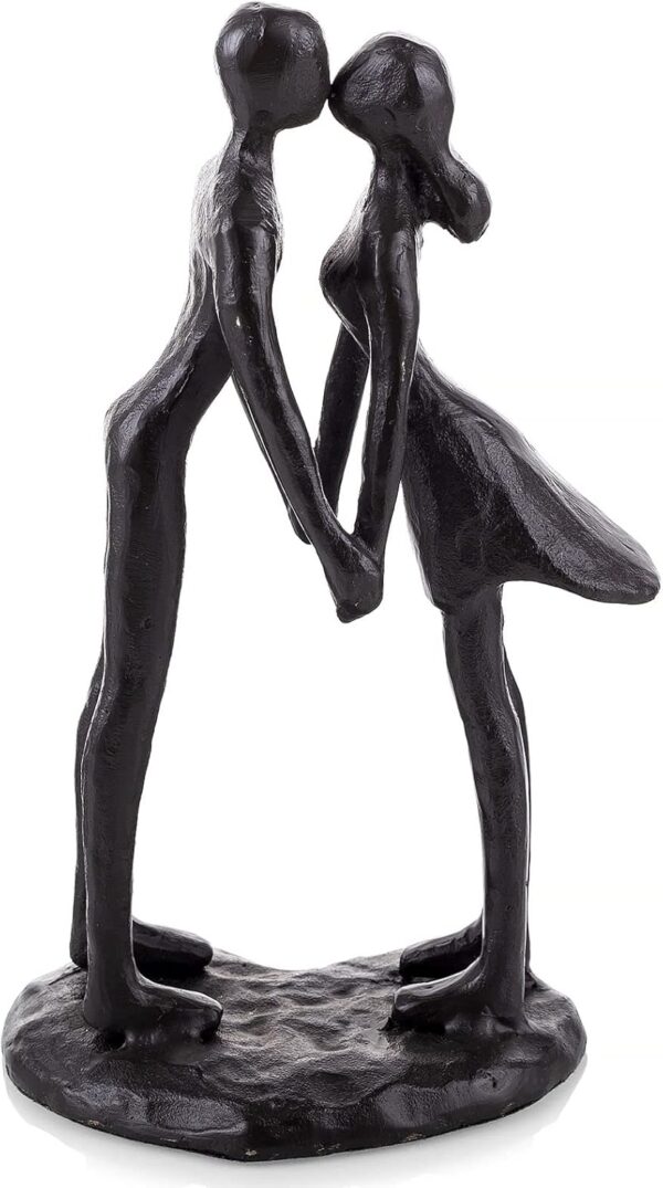 Abstract Metal Couple Figurine