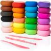 Air Dry Clay – 24 Colors Modeling Set with Sculpting Tools for Kids & Adults - Image 6