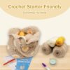 Crochet Kit for Beginners – DIY Daisy Tote Bag with Video Tutorials - Image 6