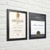 8.5x11 Black Picture Frame Set of 12 - Bulk for Certificates, Diplomas, Wall or Tabletop - Image 2