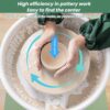 Pottery Wheel Machine 25cm/10" with Foot Pedal, Electric Ceramic Wheel with Detachable Basin for Beginners and Adults - Image 2