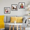 12x12 Black Picture Frame with Mat for 30x30cm Diamond Art, Plexiglass, Wall Hanging - Image 2