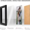 2 Pack 5x7 Black Picture Frames - Plastic with Clear Plexiglass, Wall or Tabletop Display - Image 3