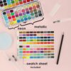 100-Color Watercolor Paint Set with Brush Pens & Accessories - Image 3