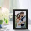 2 Pack 5x7 Black Picture Frames - Plastic with Clear Plexiglass, Wall or Tabletop Display - Image 5