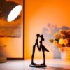 Abstract Metal Couple Figurine - Image 3