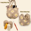 Crochet Kit for Beginners – DIY Daisy Tote Bag with Video Tutorials - Image 3
