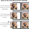 12x12 Black Picture Frame with Mat for 30x30cm Diamond Art, Plexiglass, Wall Hanging - Image 7