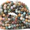 60pcs 6mm Natural Indian Agate Gemstone Beads, 15" Strand for DIY Jewelry Making - Image 4