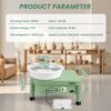 Pottery Wheel Machine 25cm/10" with Foot Pedal, Electric Ceramic Wheel with Detachable Basin for Beginners and Adults - Image 3