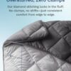 Down Alternative Comforter – Reversible, King/Cal King, Light/Dark Gray, All-Season - Image 2
