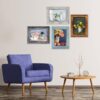 5x7 Rustic Picture Frames Set of 4 – HD Plastic Cover, Mount or Tabletop Display - Image 3