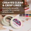 3-Pack White Artist Tape – Acid-Free Masking Tape for Drafting & Watercolor (0.6″ x 540FT) - Image 3