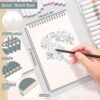 4-Pack Spiral Sketch Books 5.5" x 8.5" – 68lb Acid-Free Paper for Drawing & Painting (30 Sheets Each) - Image 7