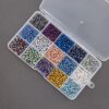 2400pcs 4mm Electroplated Multicolor Bicone Beads – Faceted Crystal Glass for Jewelry Making - Image 4
