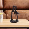Abstract Metal Couple Figurine - Image 4