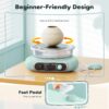 Mini Pottery Wheel Kit – 4.7" Electric Clay Wheel with Foot Pedal & 8 Shaping Tools - Image 4