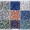 2400pcs 4mm Electroplated Multicolor Bicone Beads – Faceted Crystal Glass for Jewelry Making - Image 6