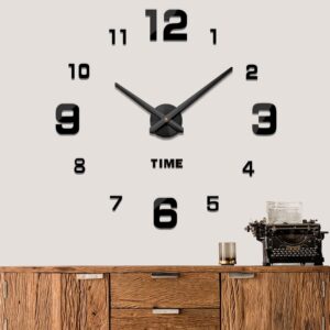 Frameless Mirror Wall Clock