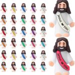 Mini Jesus Figures – Multicolor Religious Figurines, Bulk Set of 30 for Easter Egg Stuffers