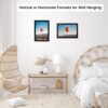 8.5x11 Black Picture Frame - Wall or Tabletop Display, Shatter-Resistant Plexiglass - Image 4