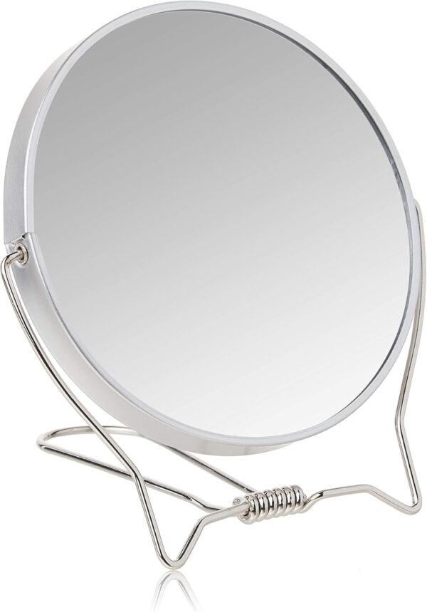 Two-Sided Makeup Mirror – 1X/3X Magnification, Portable Tabletop Vanity Mirror
