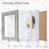 5x7 Rustic Picture Frames Set of 4 – HD Plastic Cover, Mount or Tabletop Display - Image 7