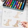 Watercolor Paint Kit with Brushes – Stocking Stuffers & Gifts for Kids, Teens, Travel, Parties & Holidays - Image 2