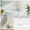 "Hello Gorgeous" Gold Metal Wall Art - Minimalist Décor for Living Room, Bedroom, Office - Image 3
