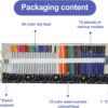 48-Piece Art Pencil Set with Oil-Based, Water-Soluble & Sketching Pencils - Image 7