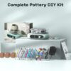 Mini Pottery Wheel Kit – 4.7" Electric Clay Wheel with Foot Pedal & 8 Shaping Tools - Image 2