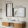 30" x 48" Black Bathroom Mirror – Matte Frame, Rounded Rectangle, Tempered Glass - Image 4