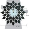27" Modern Metal Wall Clock – Round, Silent, Decorative Analog Design - Image 6