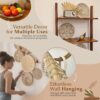 Boho Wall Basket Décor - Set of 7 Handwoven Hanging Art - Image 4