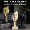 3-Piece Thinker Statue Set – Modern Resin Sculptures for Home Office Decor (Sandstone) - Image 5