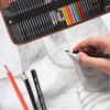 41-Piece Sketching Pencil Set – Graphite, Charcoal, Watercolor Pencils & Accessories with Sketchbook - Image 4