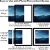 12x12 Black Picture Frame with Mat for 30x30cm Diamond Art, Plexiglass, Wall Hanging - Image 4