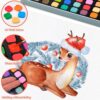 Watercolor Paint Kit with Brushes – Stocking Stuffers & Gifts for Kids, Teens, Travel, Parties & Holidays - Image 3