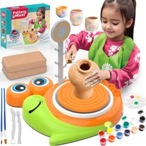 Pottery Wheel for Kids – Complete Painting Kit with Clay & Tools for Ages 6-12