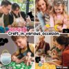 Air Dry Clay Pottery Kit for Beginners – DIY Sculpting Tools, 12 Paints & Guide - Image 3