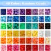 3960 Pcs Pony Beads Kit – 48 Colors Plastic & Letter Beads for Jewelry Making - Image 4