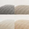 4-Pack Neutral Throw Pillow Covers - 18x18 Inch, Striped Corduroy for Living Room, Sofa, Rustic Farmhouse Boho Décor - Image 4