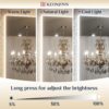 84" x 40" Backlit LED Bathroom Mirror – Dimmable, Anti-Fog, Shatterproof Glass - Image 4