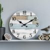 8-Inch Coastal Wall Clock – Silent, Battery Operated, Rustic Design - Image 6