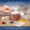 Pottery Wheel Refill Kit – 2 lbs Air Dry Clay, 30 Tools, Gemstone Chips & Paints - Image 5