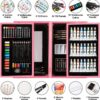 Deluxe Wooden Art Set with Paints, Sketch Pads & Pastels – Pink Art Kit for Kids, Teens & Adults - Image 7
