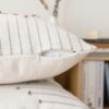 Boho Throw Pillow Covers 18x18, Set of 2 – Neutral Textured Farmhouse Cushion Cases, Beige & Khaki - Image 5